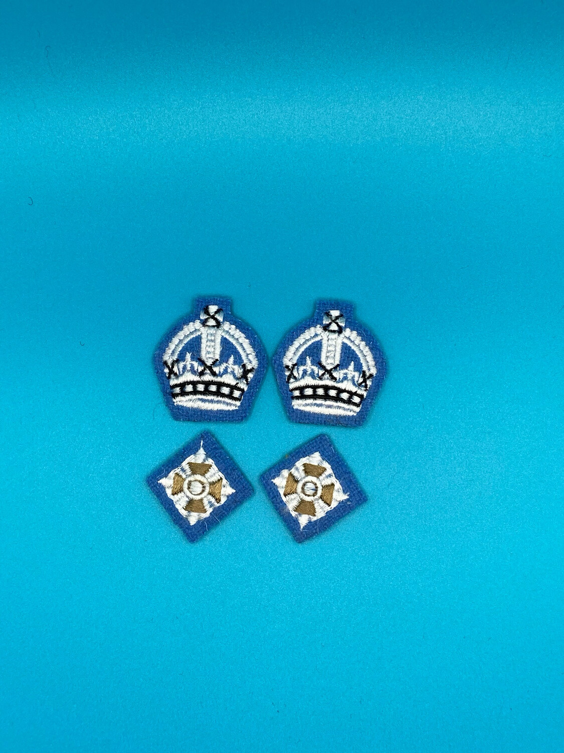 Sky Blue Parachute Regiment Pips Stars - Worsted 2Lt Lt Capt