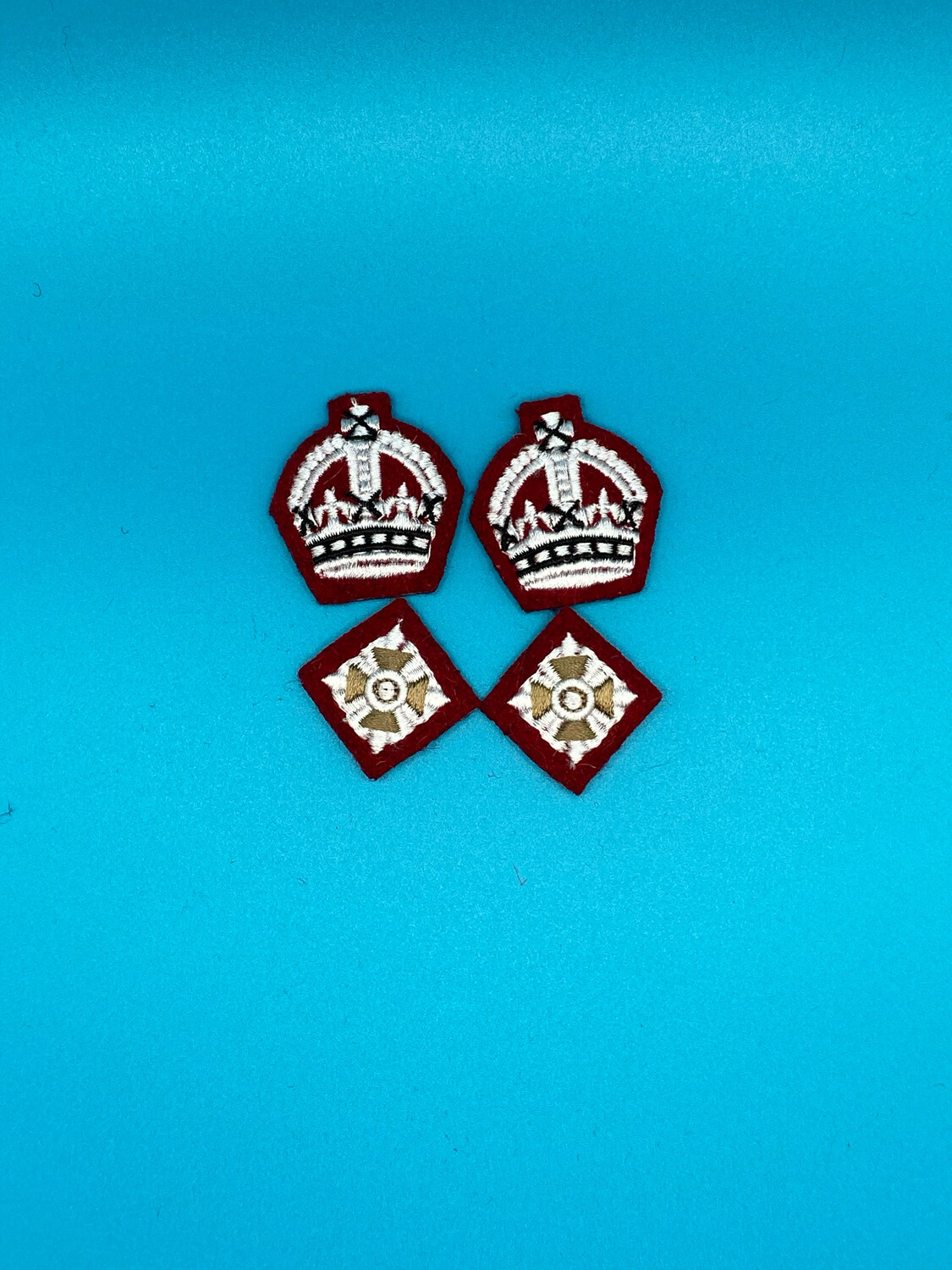 Scarlet Infantry Regiment Major Crowns - Maj SCOTS Worsted