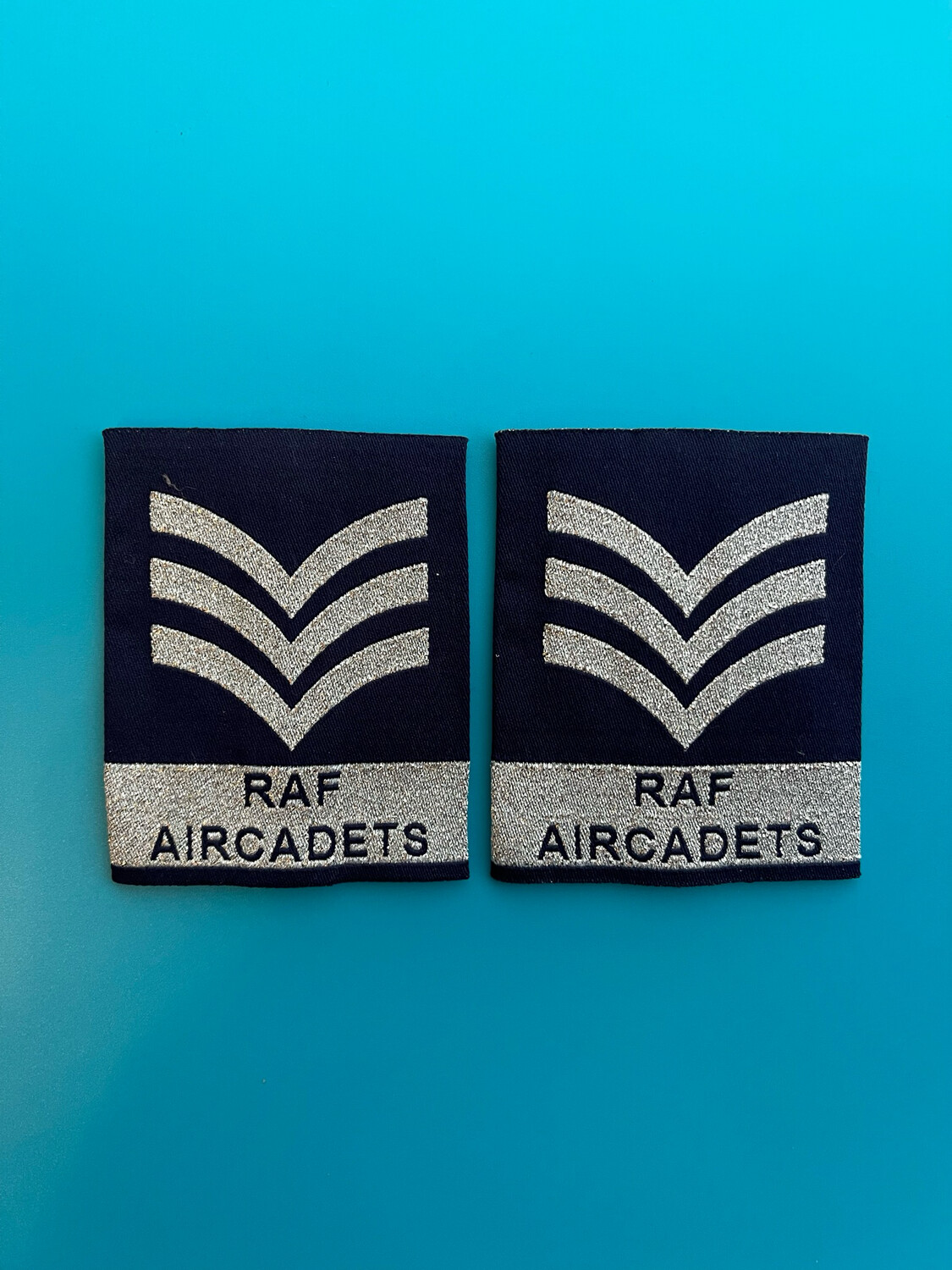 RAF Air Cadets - RAFAC - Acting Sergeant (ASgt) Rank Slides (Pair) CIIIR C3R