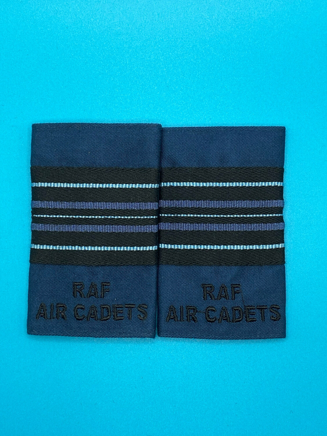 RAF Air Cadets - RAFAC - Squadron Leader Wet Weather Jacket Rank Slides (Pair)