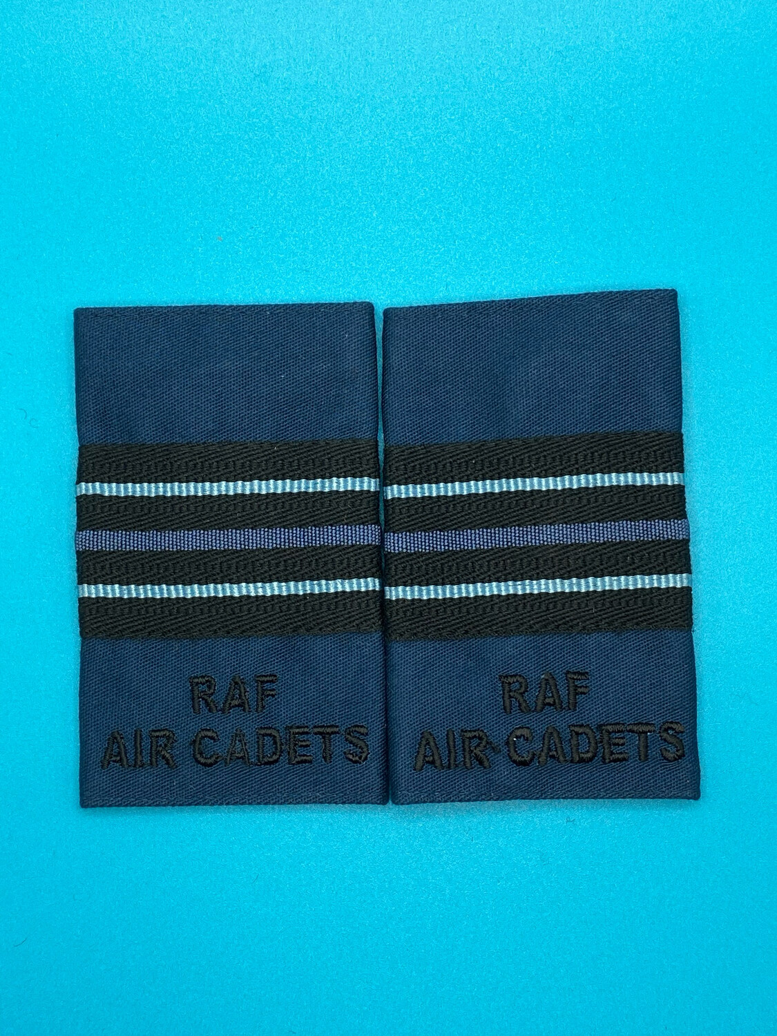 RAF Air Cadets - RAFAC - Flight Lieutenant Wet Weather Jacket Rank Slides (Pair)