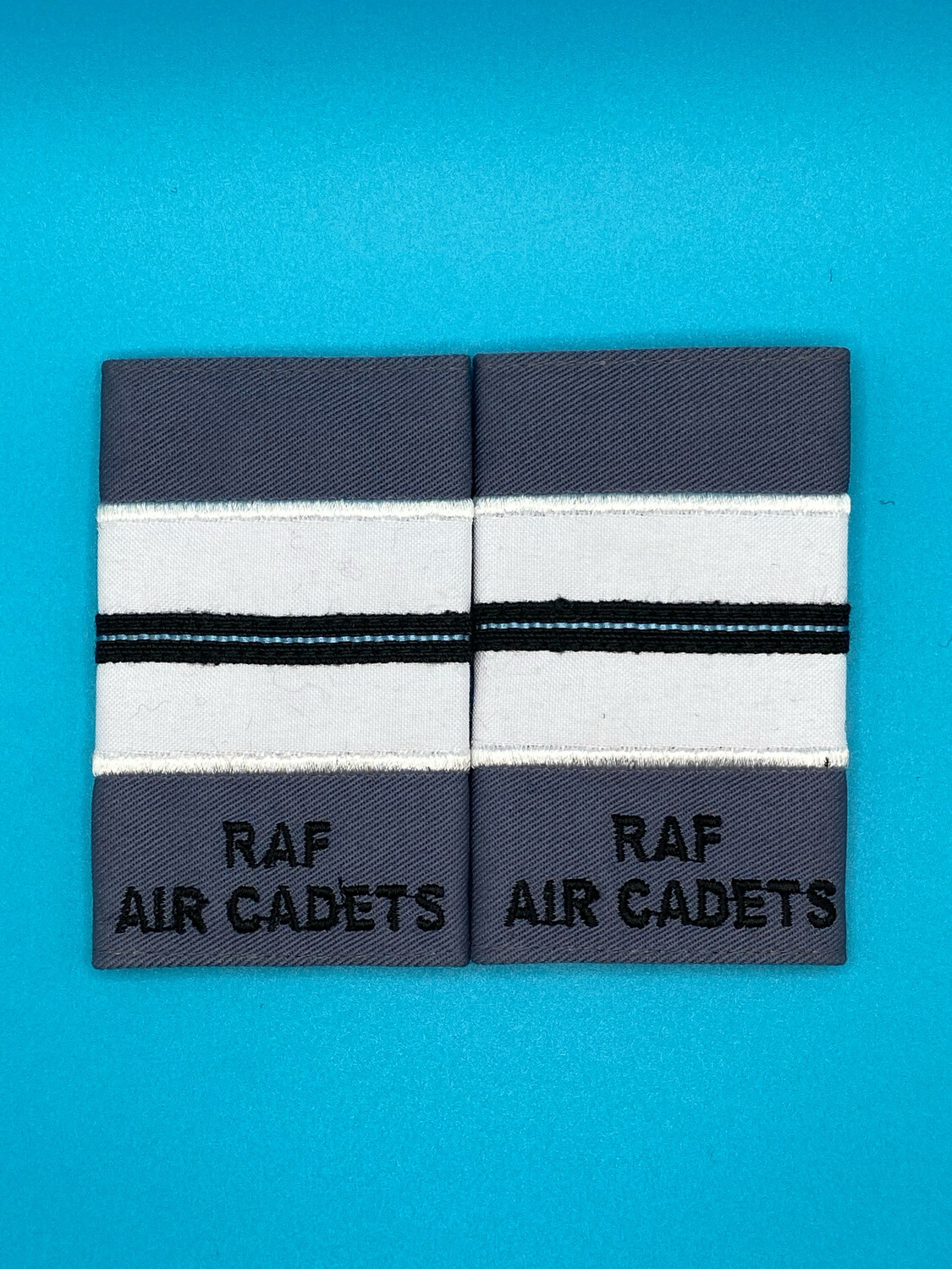 RAF Air Cadets - RAFAC - Probationary Pilot Officer Jumper Rank Slides (Pair)