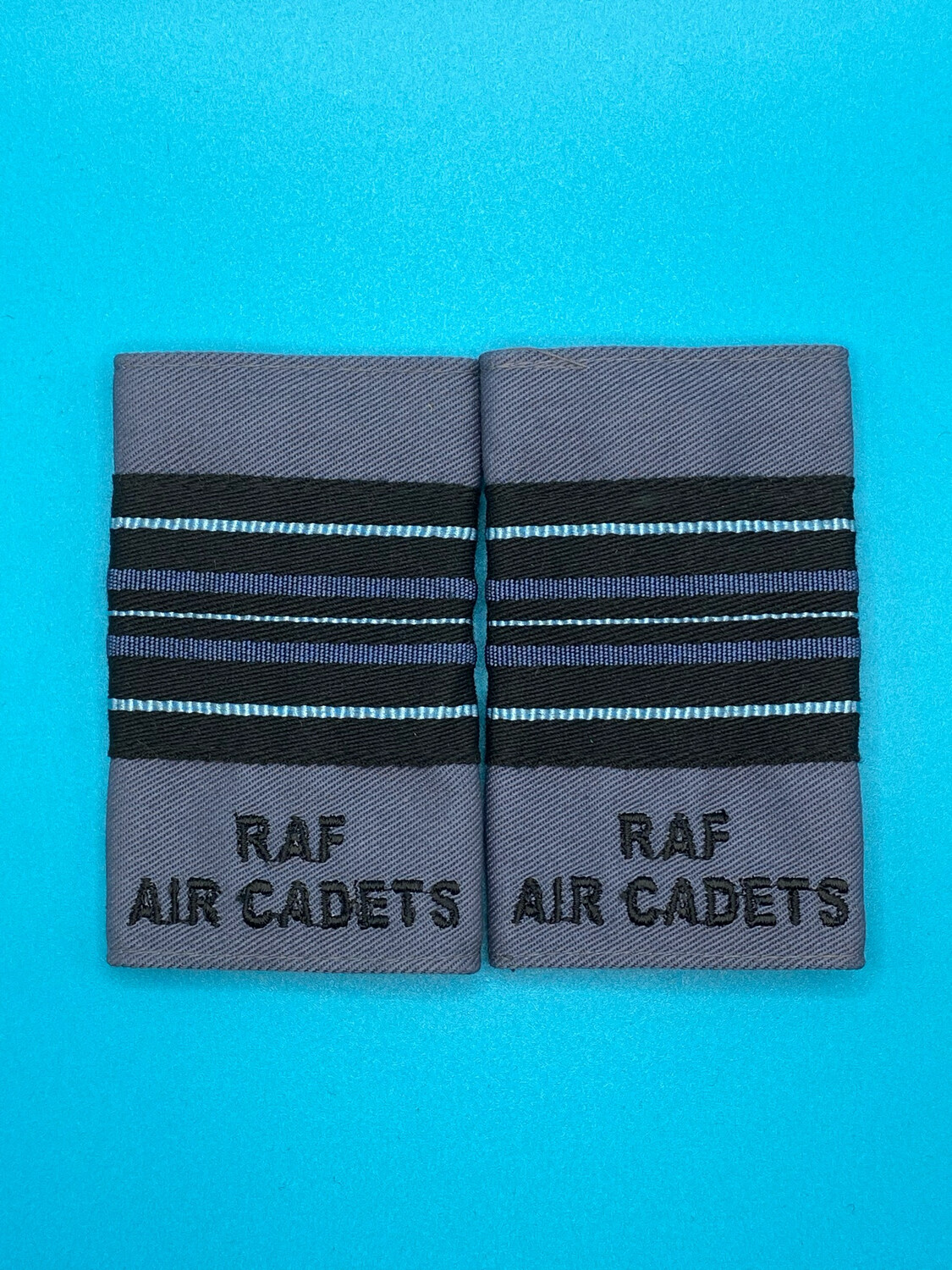 RAF Air Cadets - RAFAC - Squadron Leader Jumper Rank Slides (Pair)