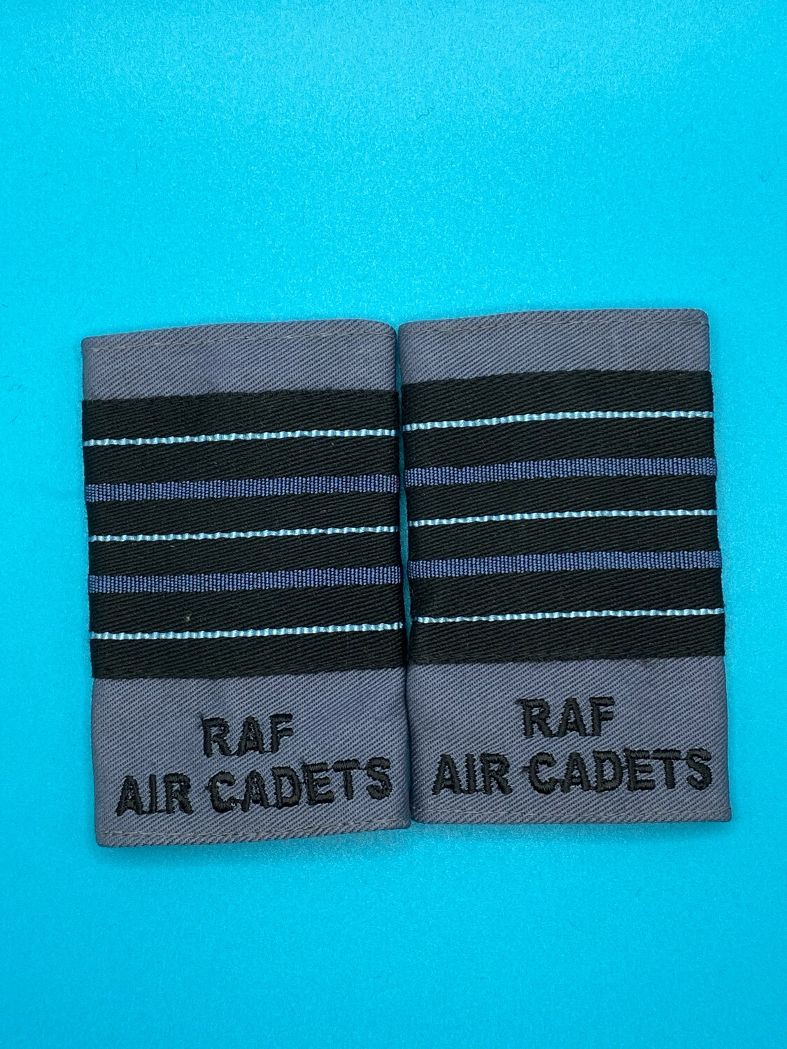 RAF Air Cadets - RAFAC - Wing Commander Jumper Rank Slides (Pair)