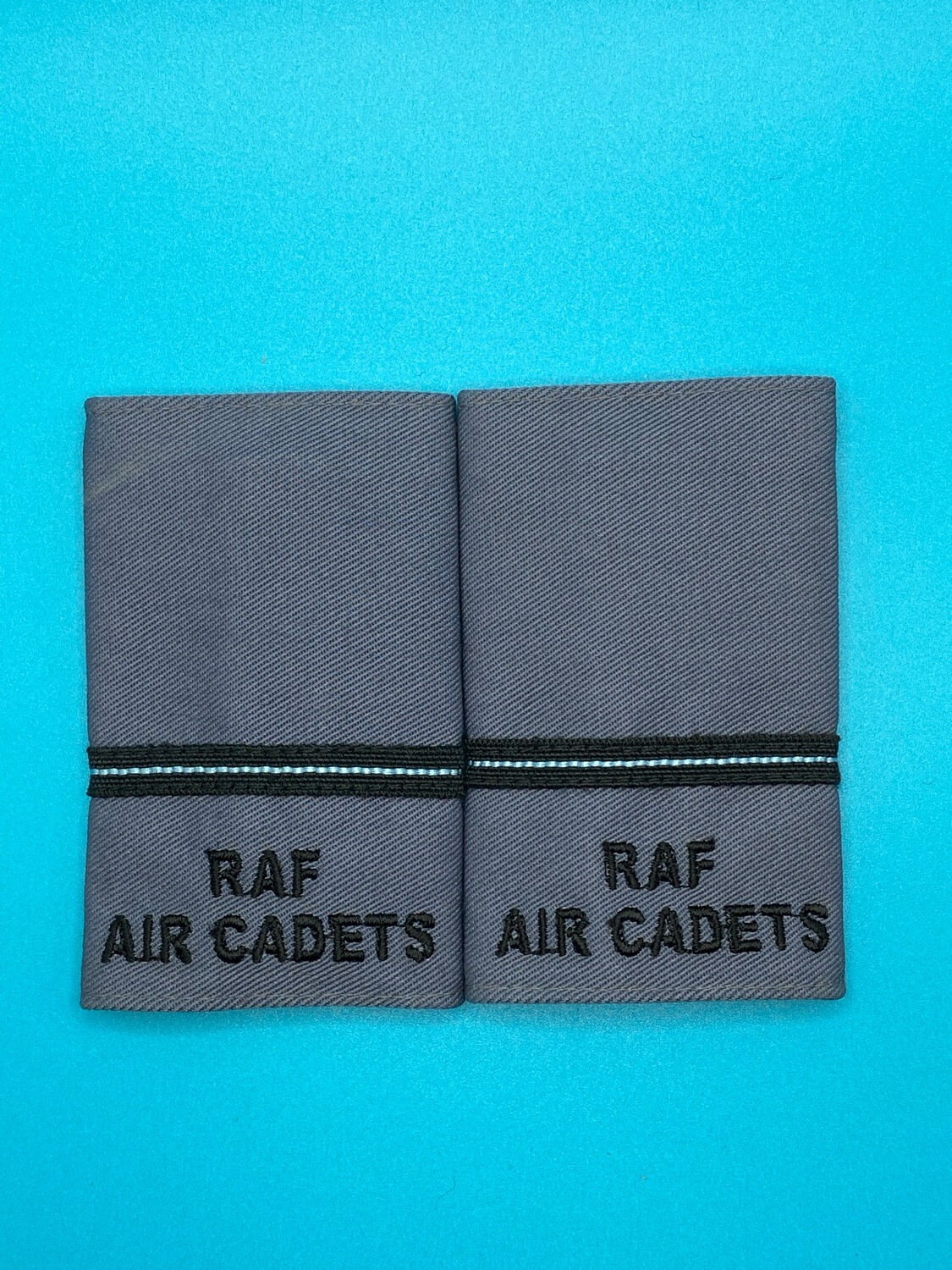 RAF Air Cadets - RAFAC - Pilot Officer Jumper Rank Slides (Pair)