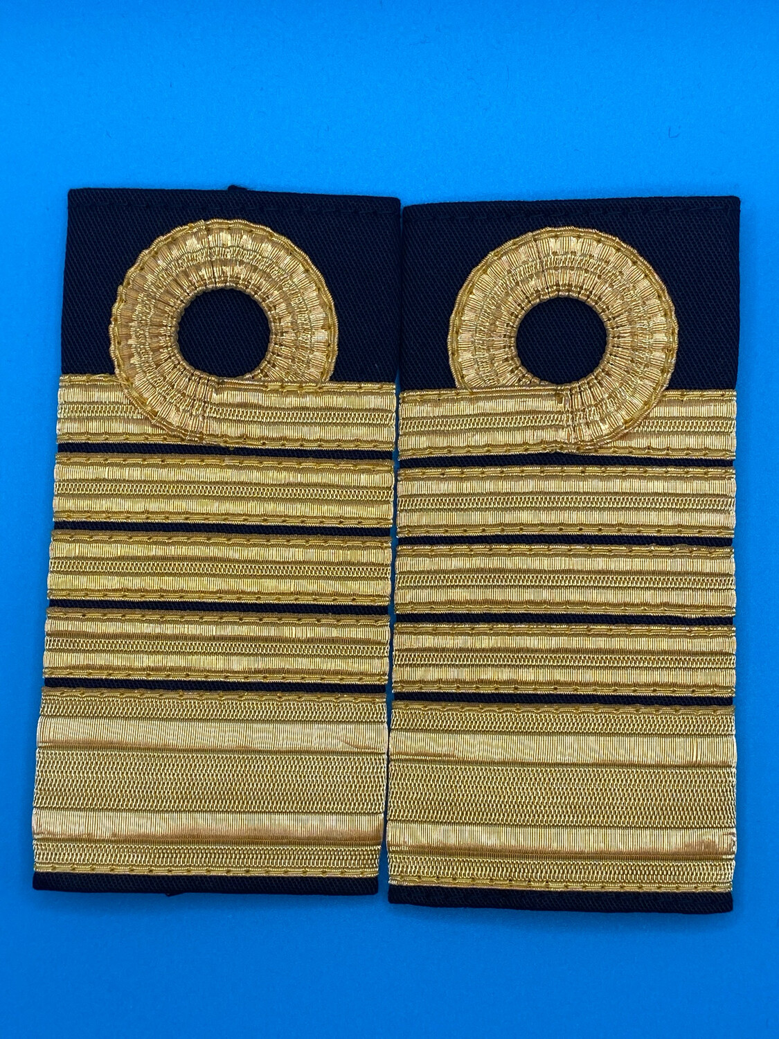 Royal Navy Admiral of the Fleet Rank Slides - Gold Facing Pair