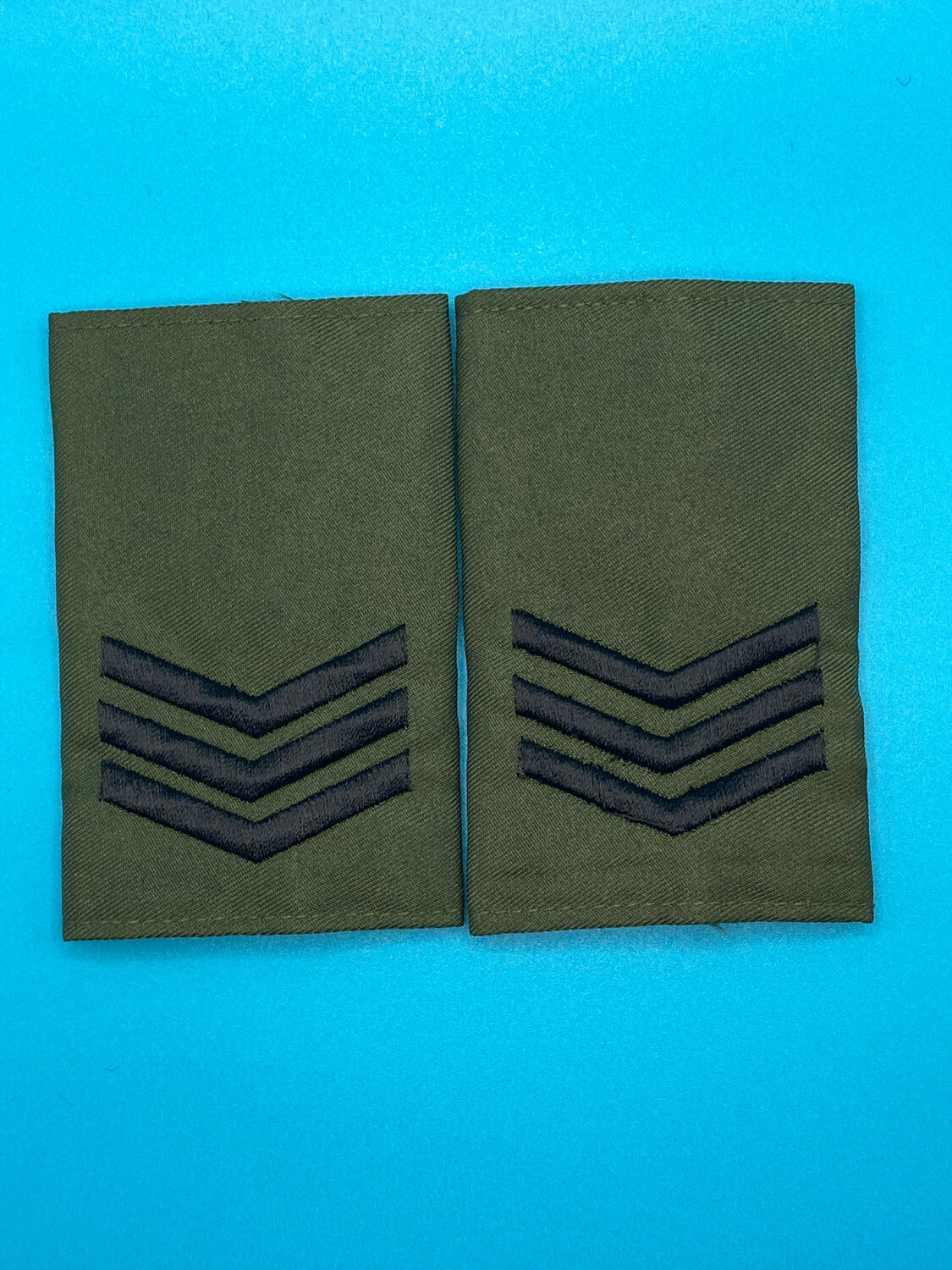 Pair: Royal Marine Rank Slides - CIIIR - Sergeant Sgt