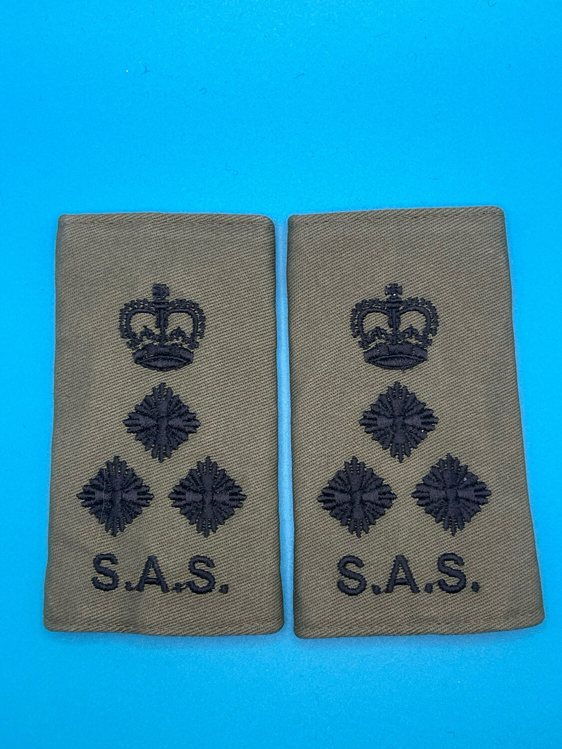 Special Air Service SAS Rank Slides Olive Green - Brigadier Brig