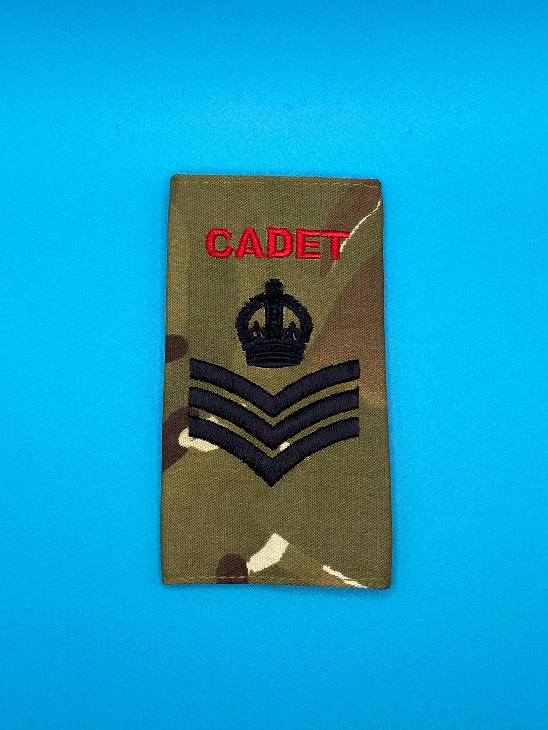 Army Cadet Force ACF - CADET Rank Slide (Single) - Staff Sergeant SSgt - MTP Black