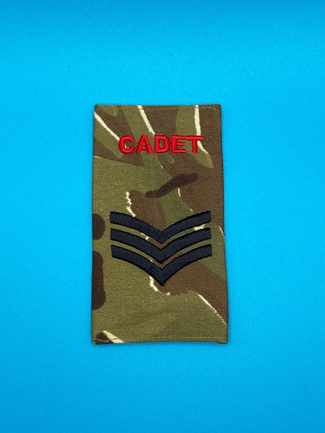 Army Cadet Force ACF - CADET Rank Slide (Single) - Sergeant Sgt - MTP Black