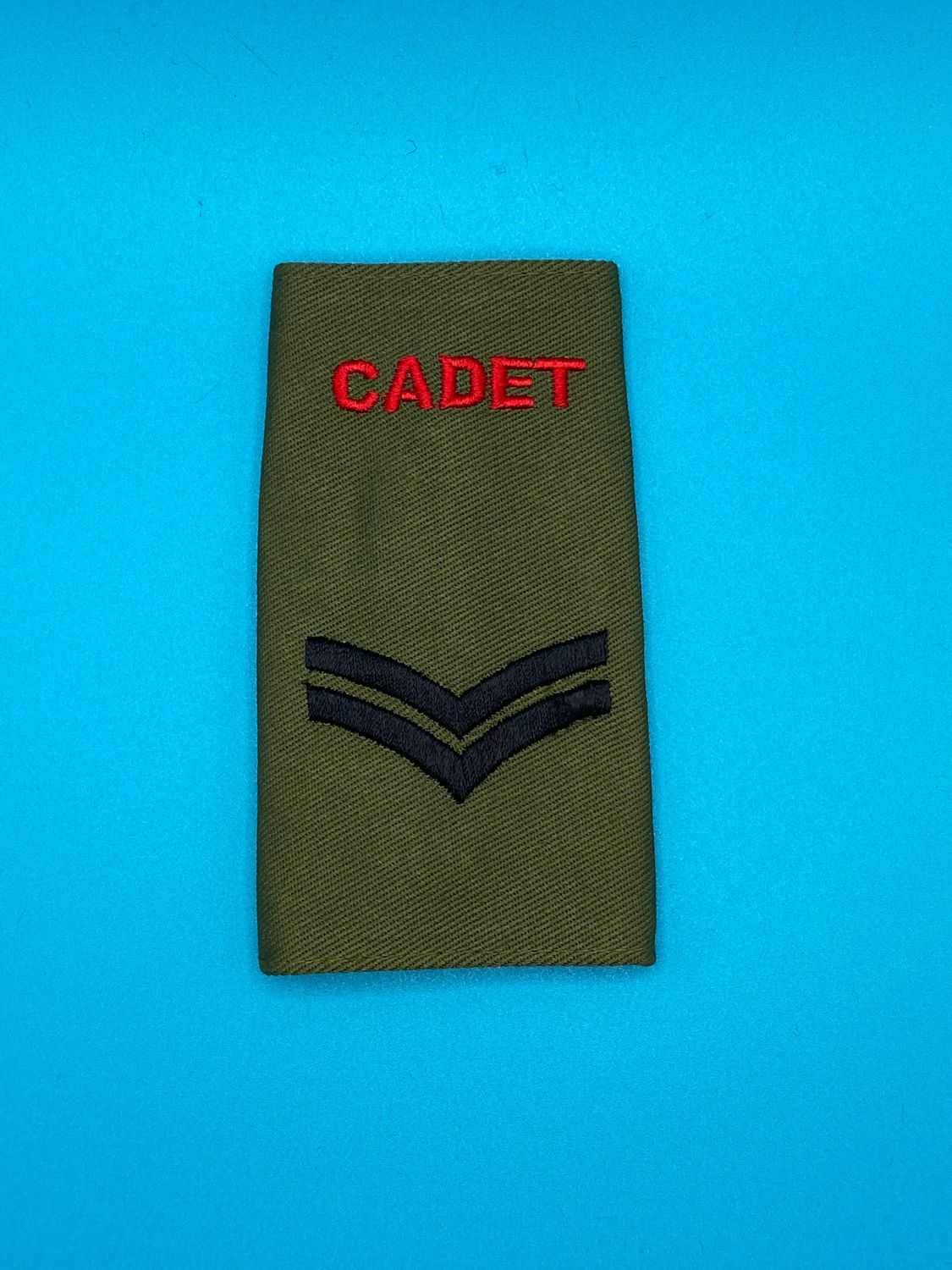 Army Cadet Force ACF - CADET Rank Slide (Single) - Corporal Cpl - OG Olive Green Black