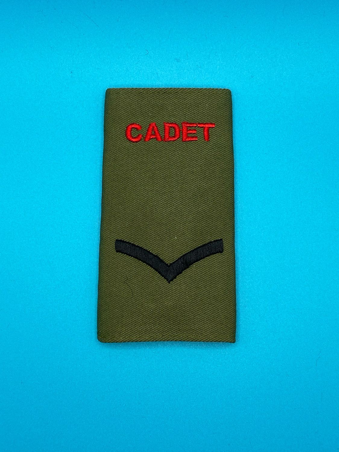 Army Cadet Force ACF - CADET Rank Slide (Single) - Lance Corporal LCpl - OG Olive Green Black