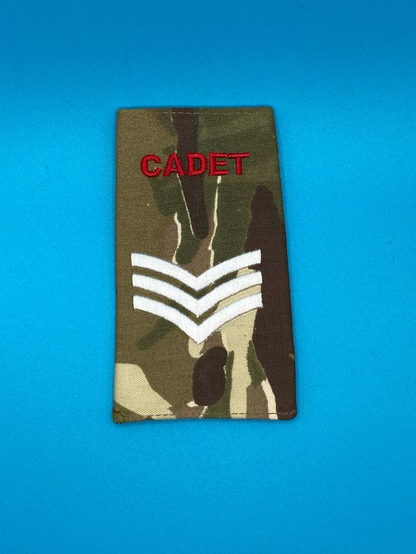 Army Cadet Force ACF - CADET Rank Slide (Single) - Sergeant Sgt - MTP Gold