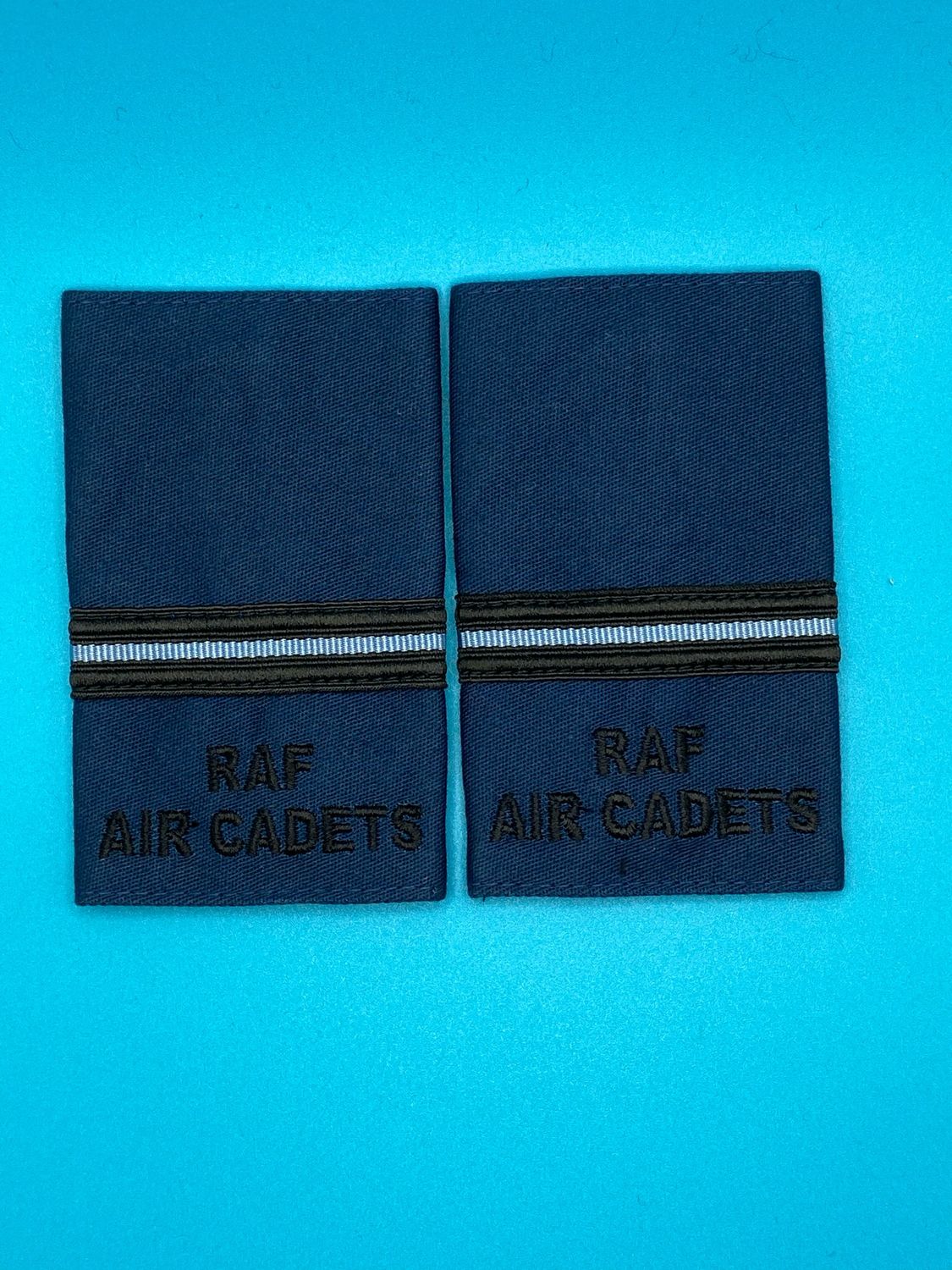 RAF Air Cadets - RAFAC - Flying Officer Wet Weather Jacket Rank Slides (Pair)