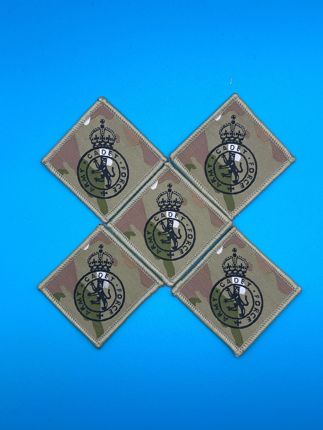 TRF Army Cadet Force ACF Adult Volunteer CFAV MTP King Charles Crown CIIIR (multi pack of 5 patches)