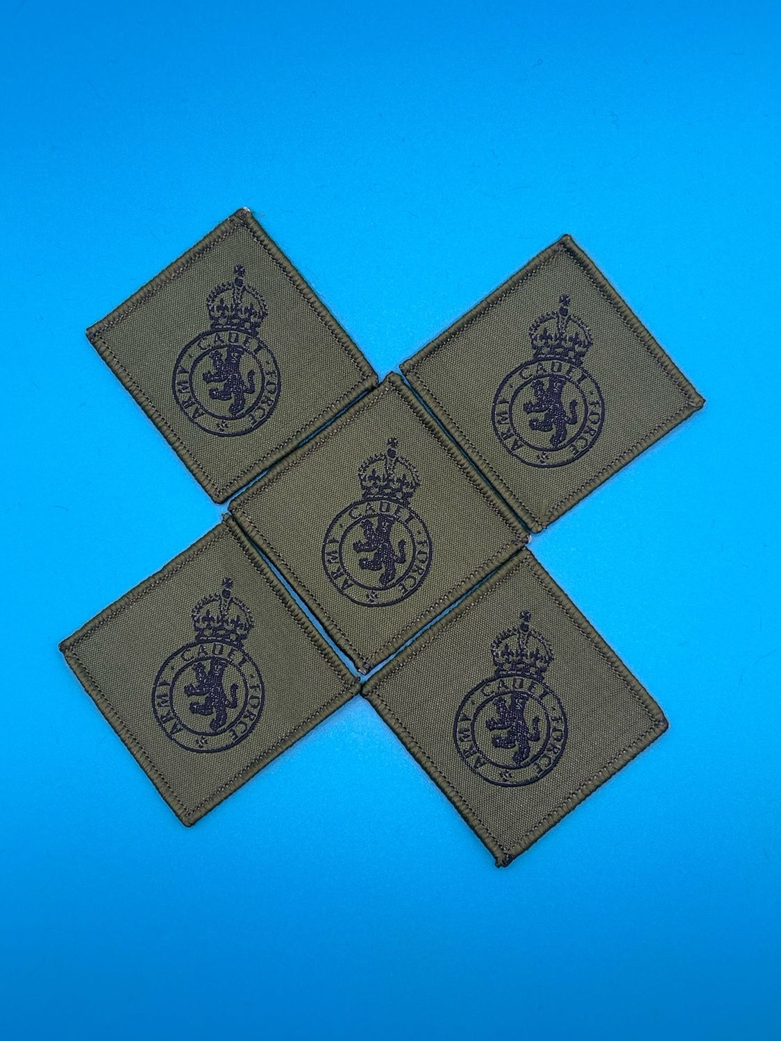 TRF Army Cadet Force ACF Adult Volunteer CFAV OG Olive Green King Charles Crown CIIIR (multi pack of 5)