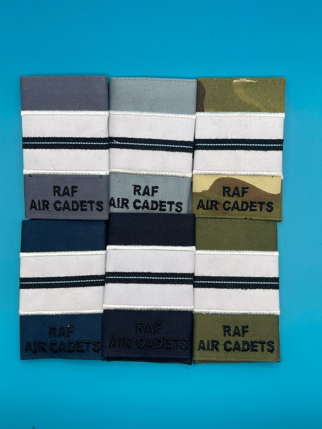 RAF Air Cadets - RAFAC - Probationary Pilot Officer/Acting Pilot Officer Rank Slides (6 x pairs in total)