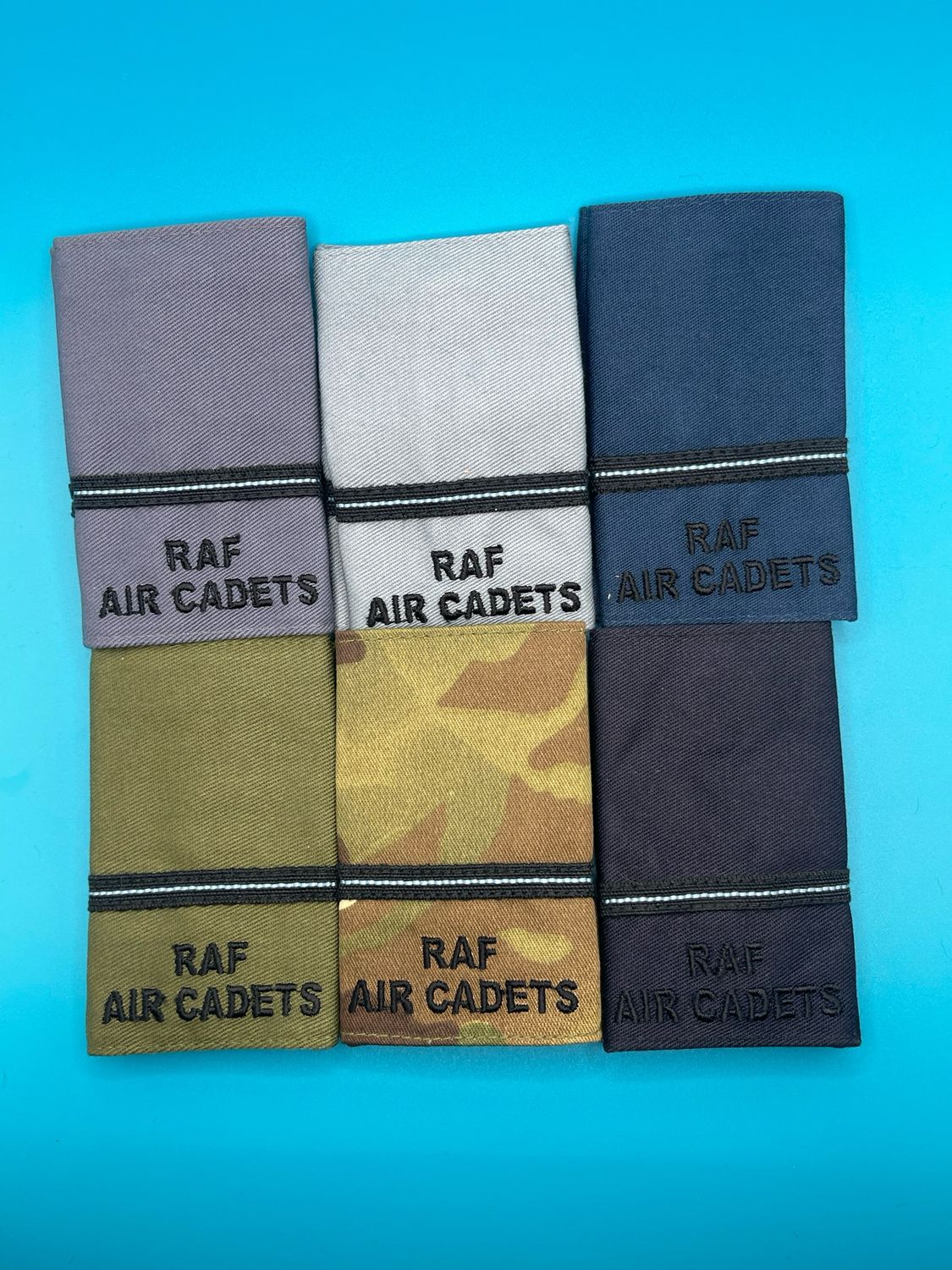 RAF Air Cadets - RAFAC - Pilot Officer Rank Slides (6 x pairs in total)
