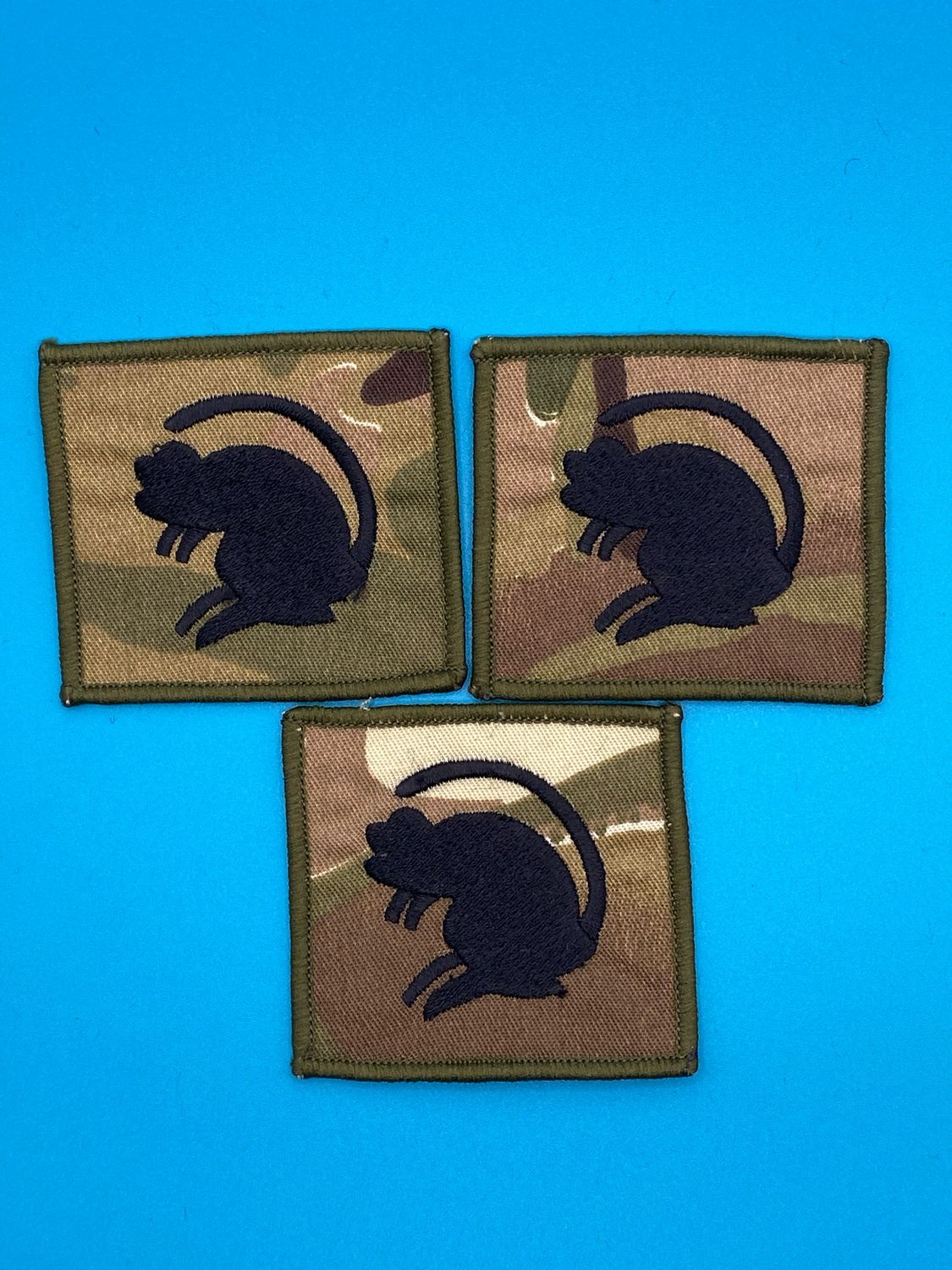 4 Infantry Brigade Combat Team Flash - Black on MTP Pack of 3