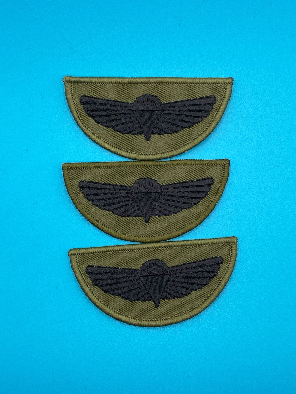 Black on Olive Green Special Air Service SAS Wings Pack of 3