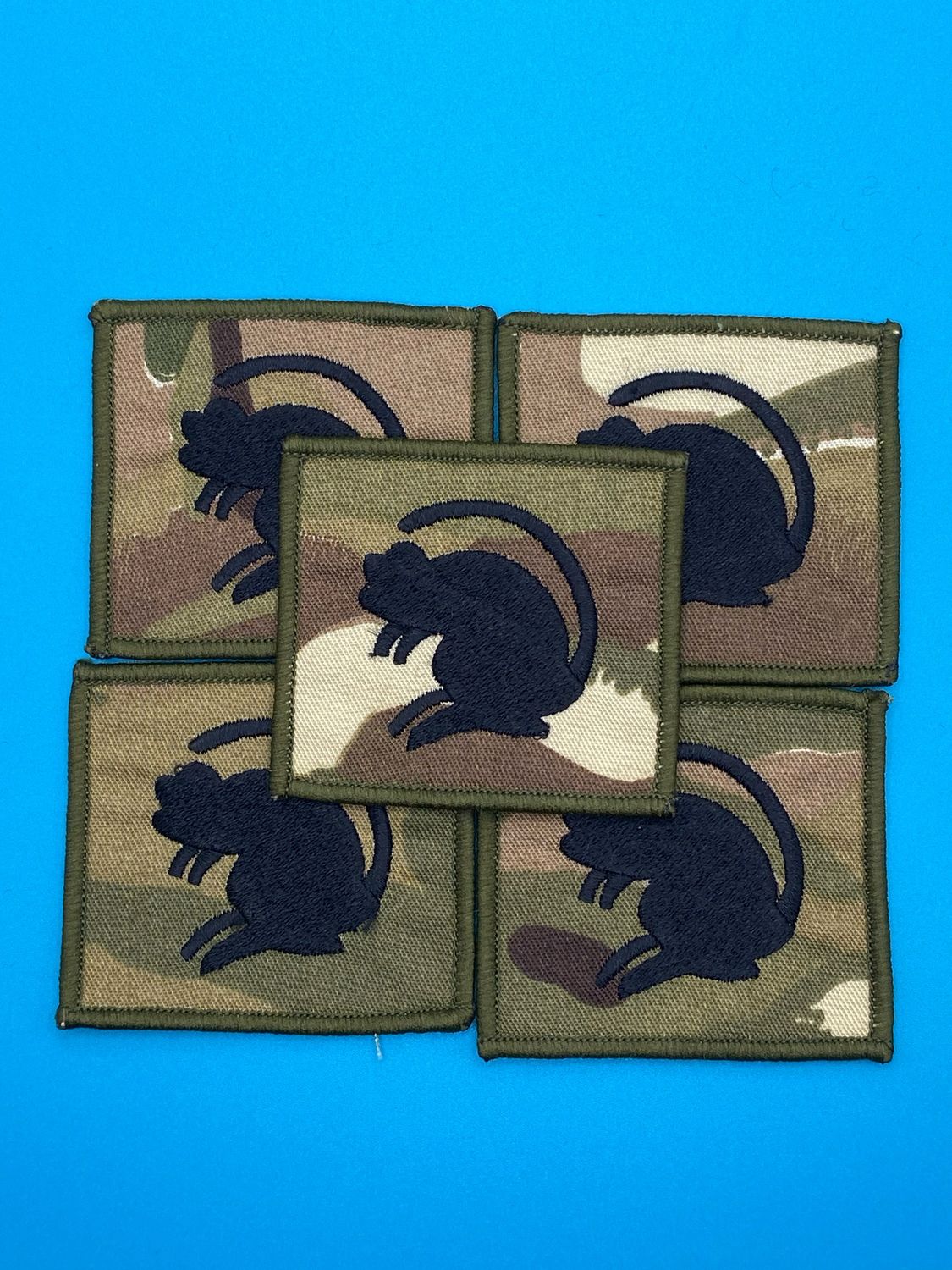 4 Infantry Brigade Combat Team Flash - Black on MTP Pack of 5