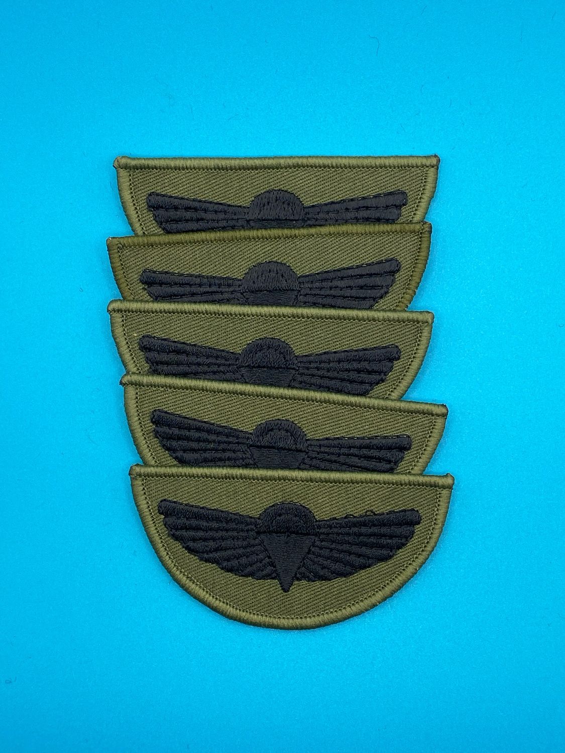 Black on Olive Green Special Air Service SAS Wings Pack of 5