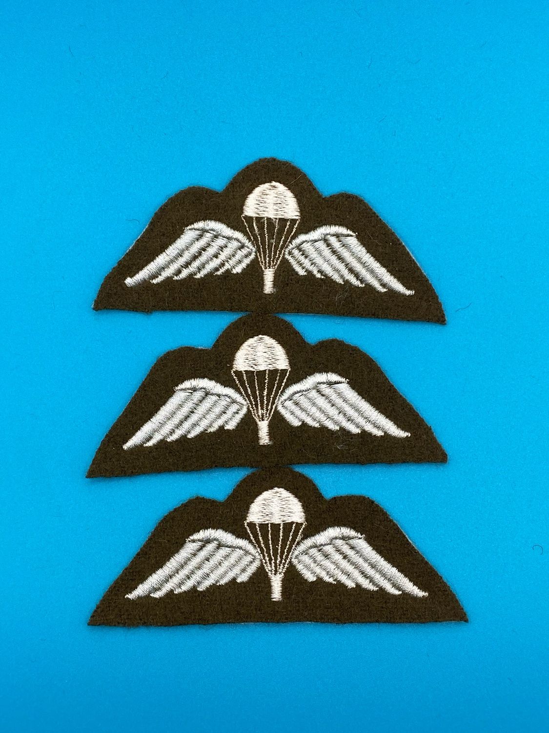 Khaki Parachute Wings Badge Pack of 3