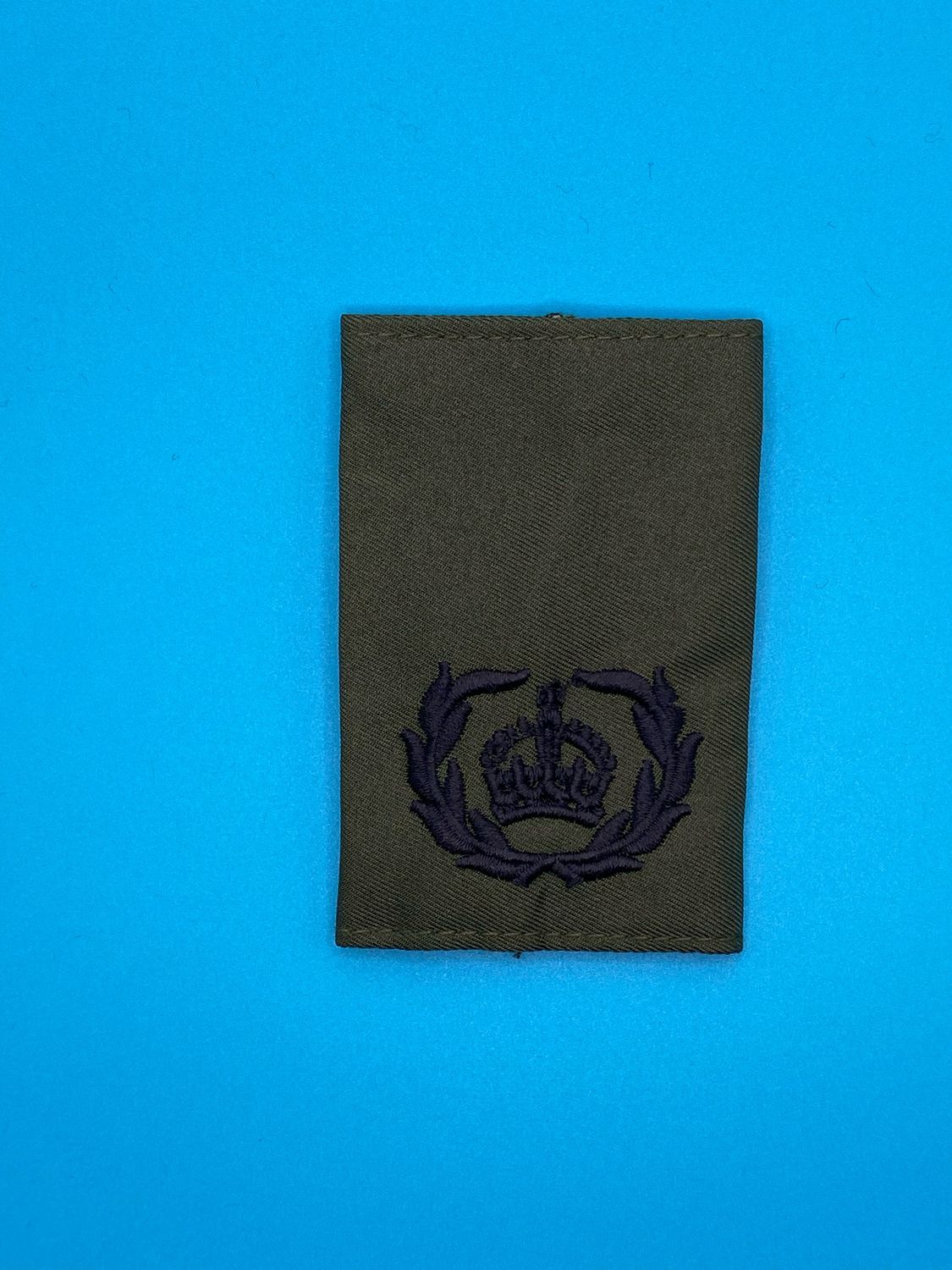 OG Olive Green Rank Slide - Warrant Officer Class Two - Black Embroidery WO2 RQMS QMSI