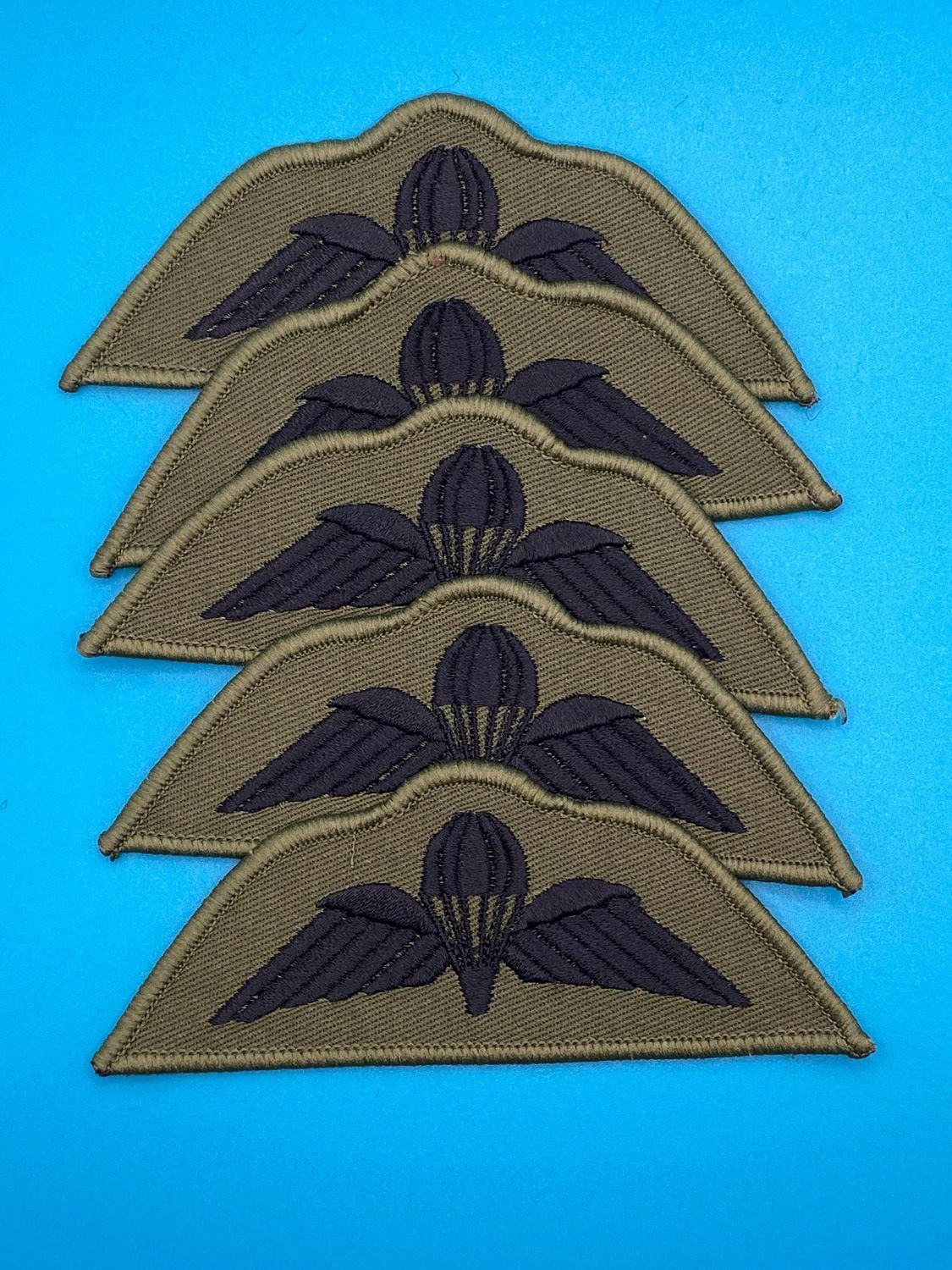Olive Green Parachute Wings Badge Pack of 5