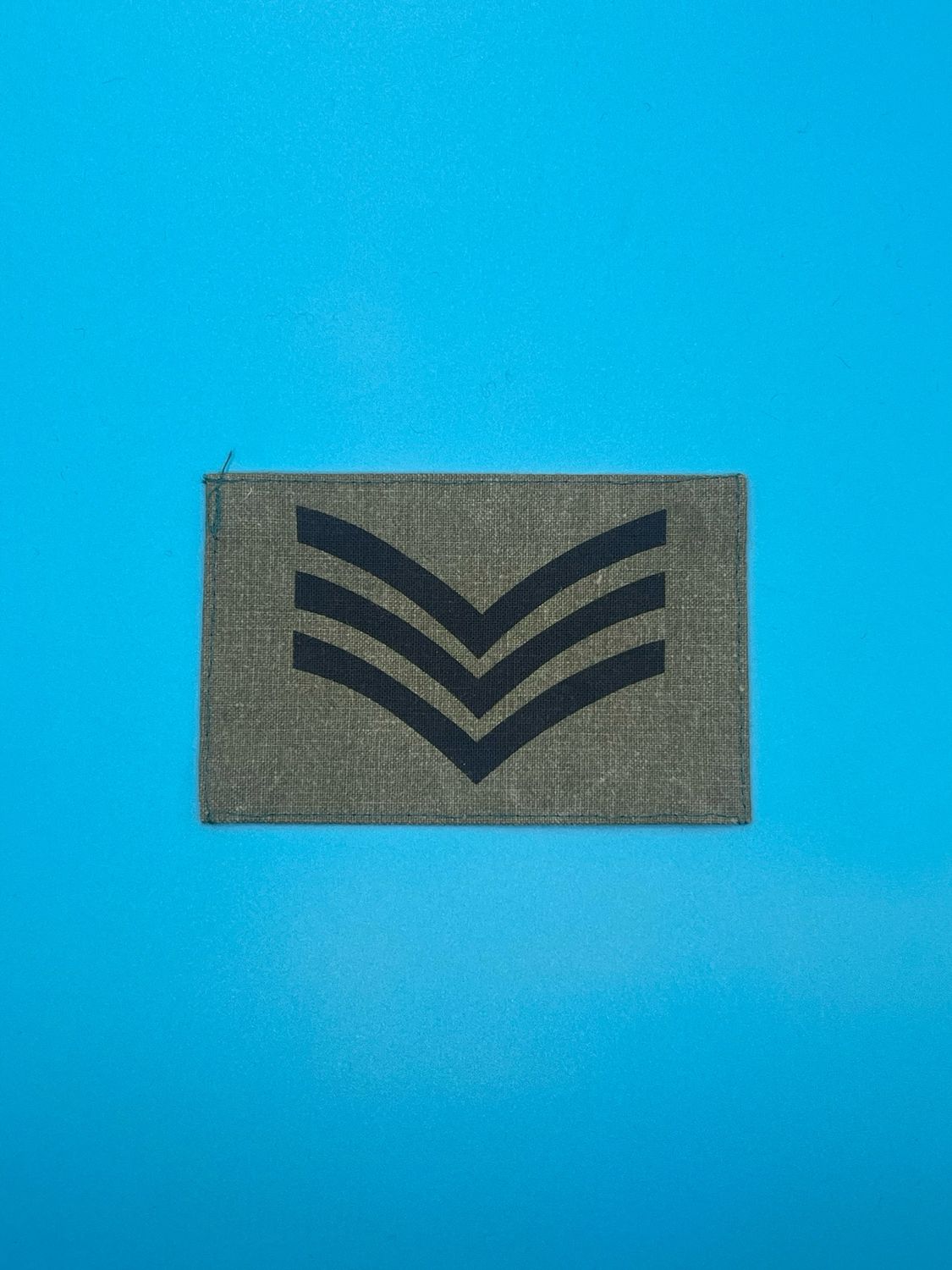 Sergeant Serjeant Olive Green Rank Patch Sgt Sjt OG Printed