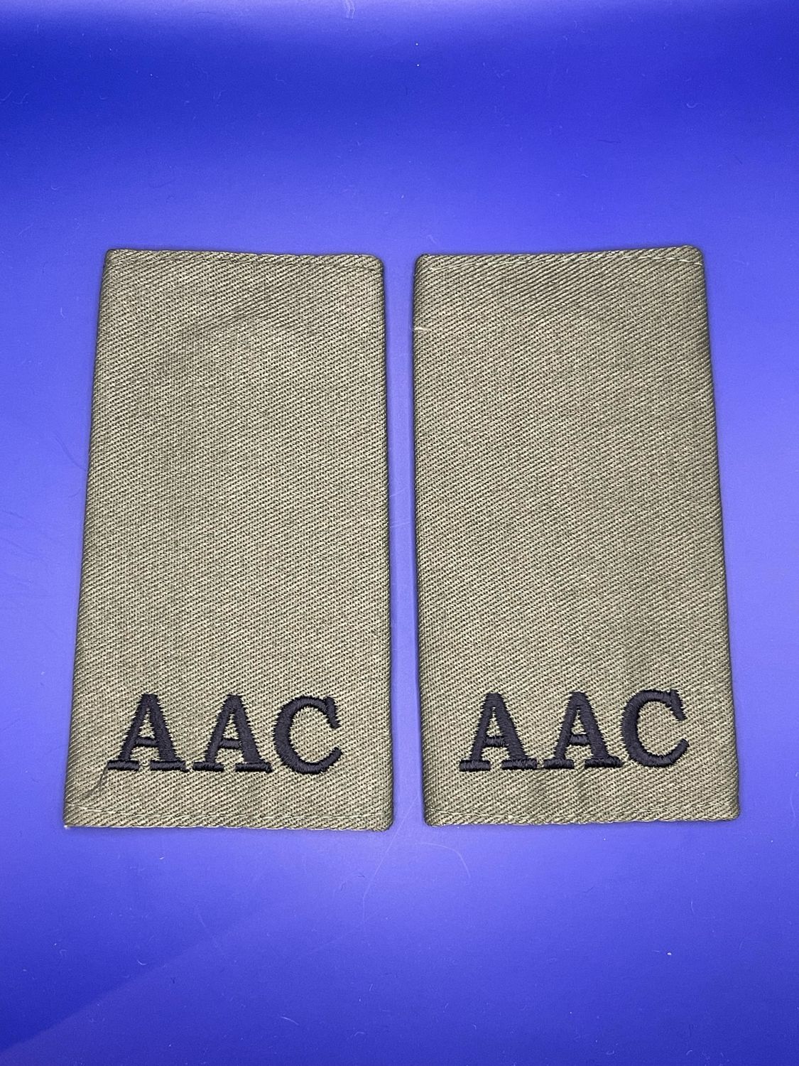 CIIIR Olive Green Rank Slides - Army Air Corps AAC Air Trooper ATPR