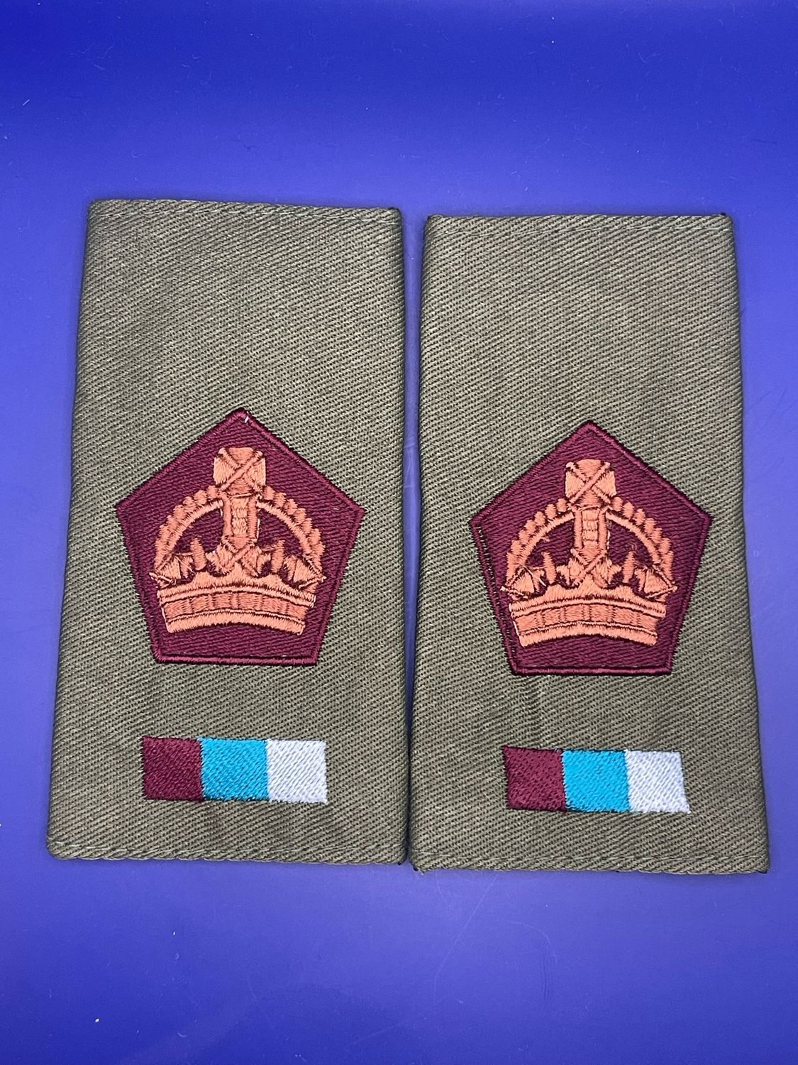 Royal Army Medical Service OG WO2 Sergeant Major Rank Slides RAMS New Medic