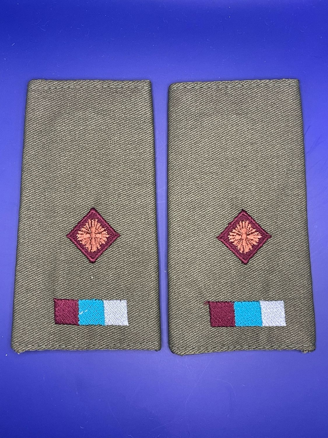 Royal Army Medical Service OG Second Lieutenant 2Lt Rank Slides RAMS New Medic