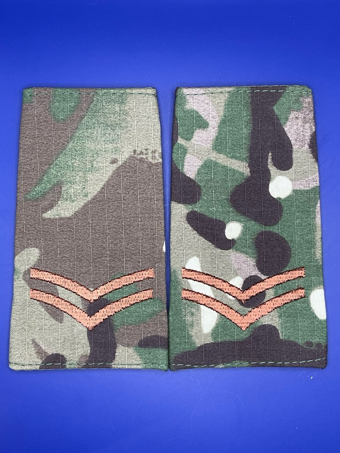 CIIIR MTP Rank Slides - Corporal Cpl - Bronze Embroidery