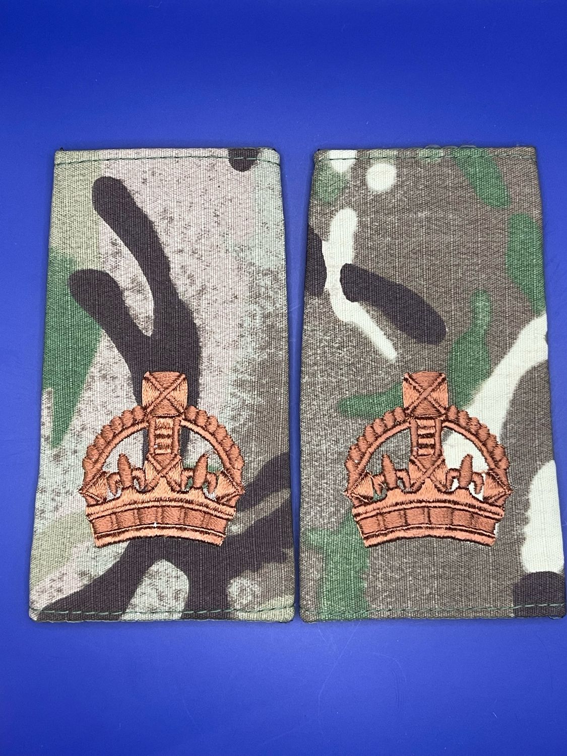 CIIIR MTP Rank Slides - WO2 CSM SSM Sergeant Major BSM - Bronze Embroidery