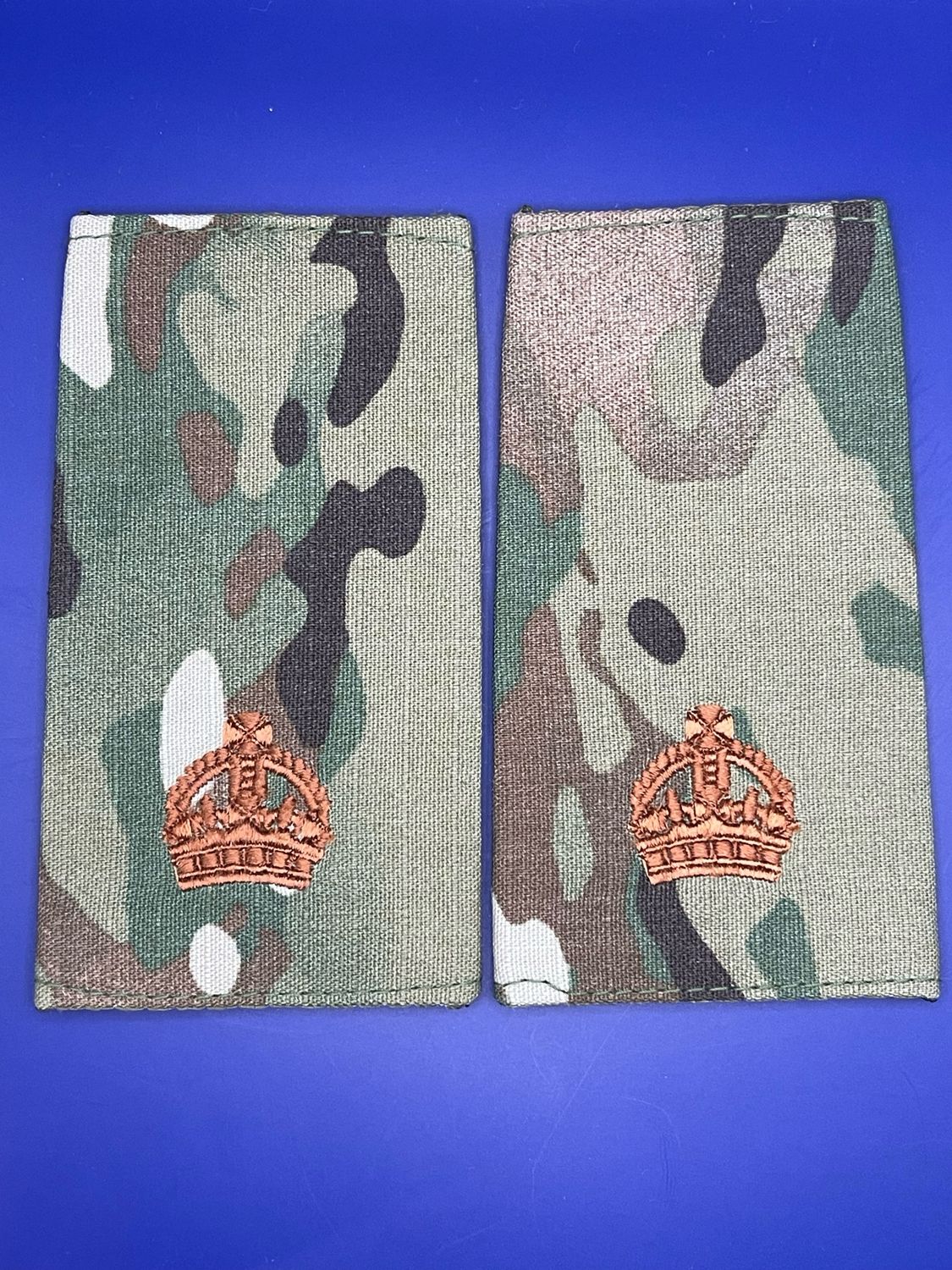 CIIIR MTP Rank Slides - Major Maj - Bronze Embroidery