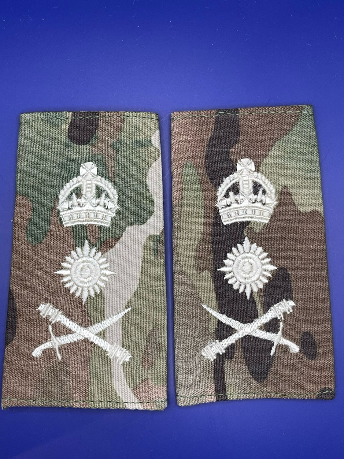 CIIIR MTP Rank Slides - General Gen - Ivory Embroidery (4*)