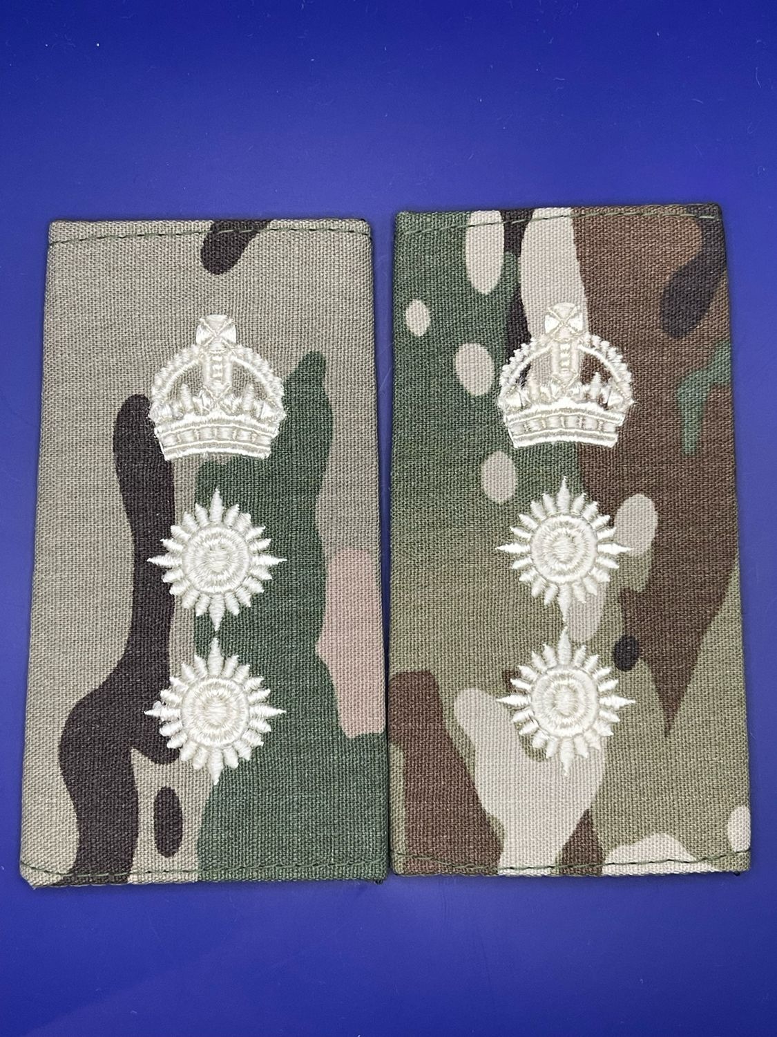 CIIIR MTP Rank Slides - Colonel Col - Ivory Embroidery