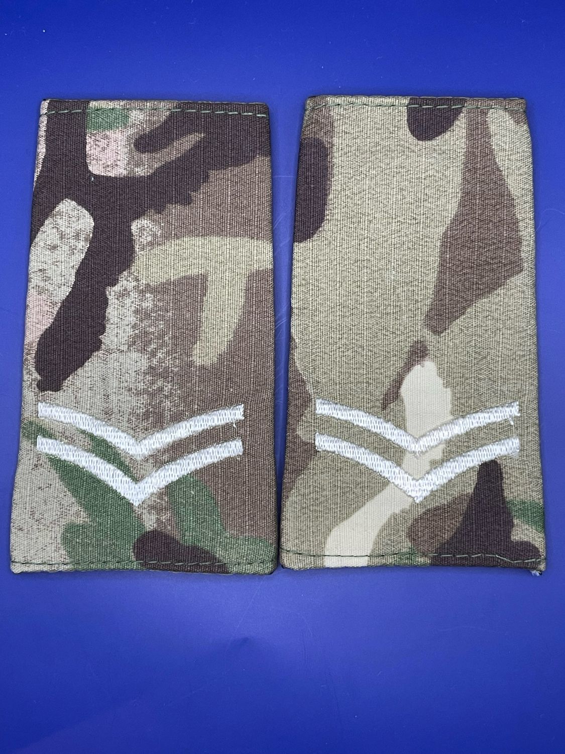 CIIIR MTP Rank Slides - Corporal Cpl - Ivory Embroidery
