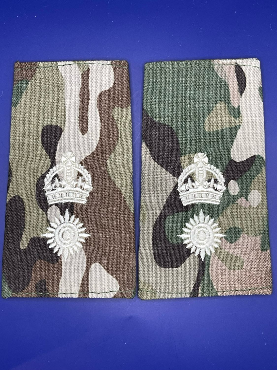 CIIIR MTP Rank Slides - Lieutenant Colonel LtCol - Ivory Embroidery
