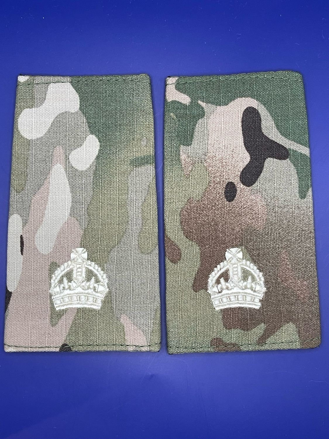 CIIIR MTP Rank Slides - Major Maj - Ivory Embroidery
