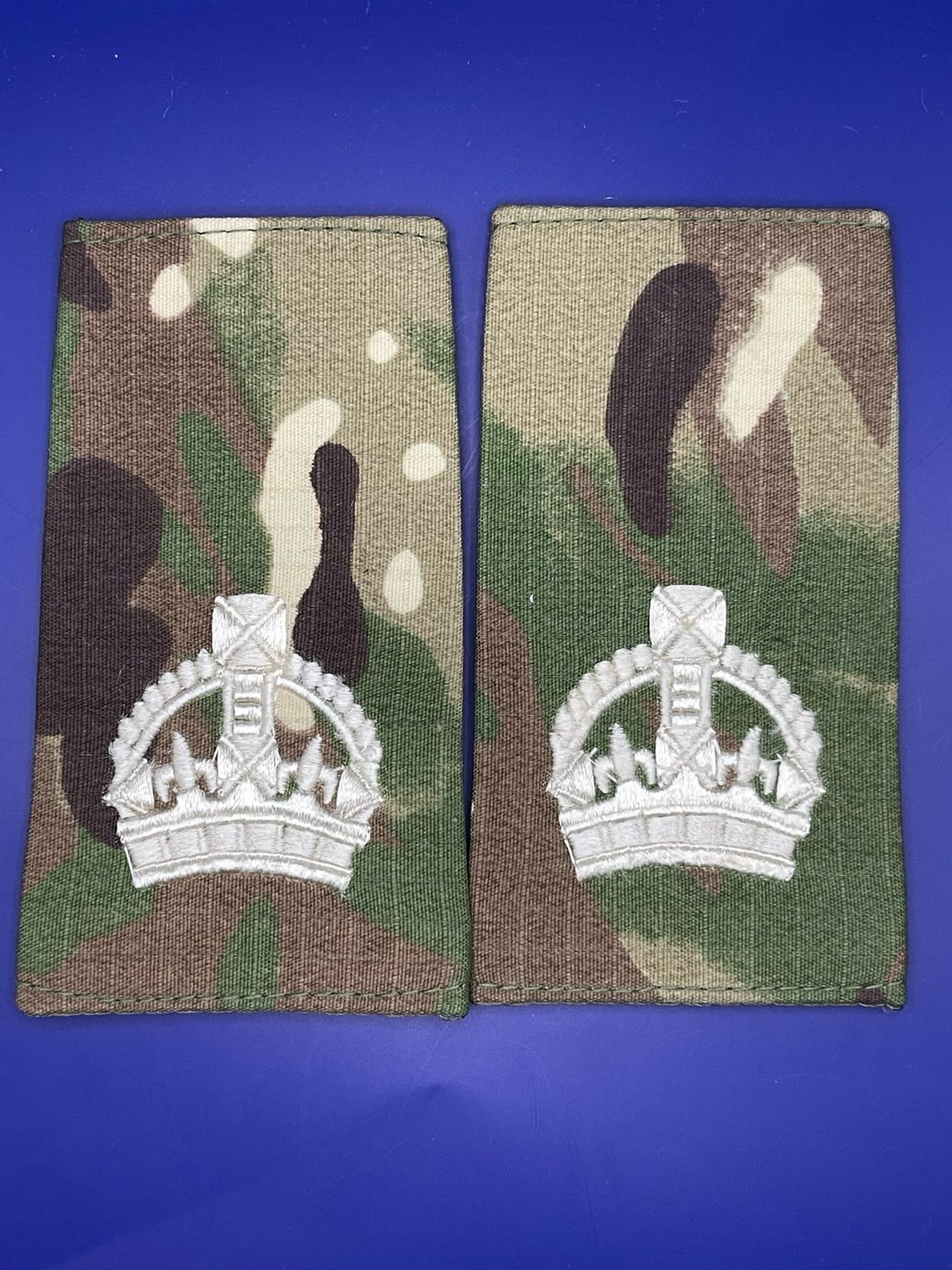 CIIIR MTP Rank Slides - WO2 CSM SSM Sergeant Major BSM - Ivory Embroidery