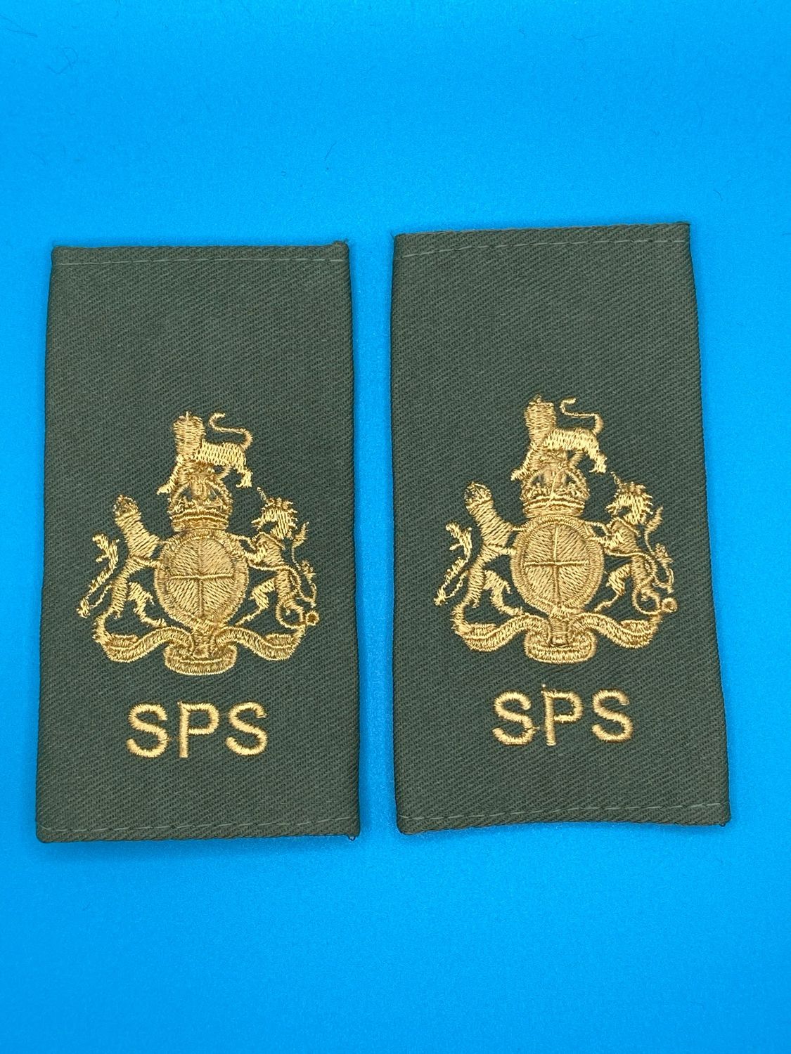 CIIIR Olive Green Rank Slides - AGC SPS - Staff Personnel Support WO1 SMI Warrant Officer Class One