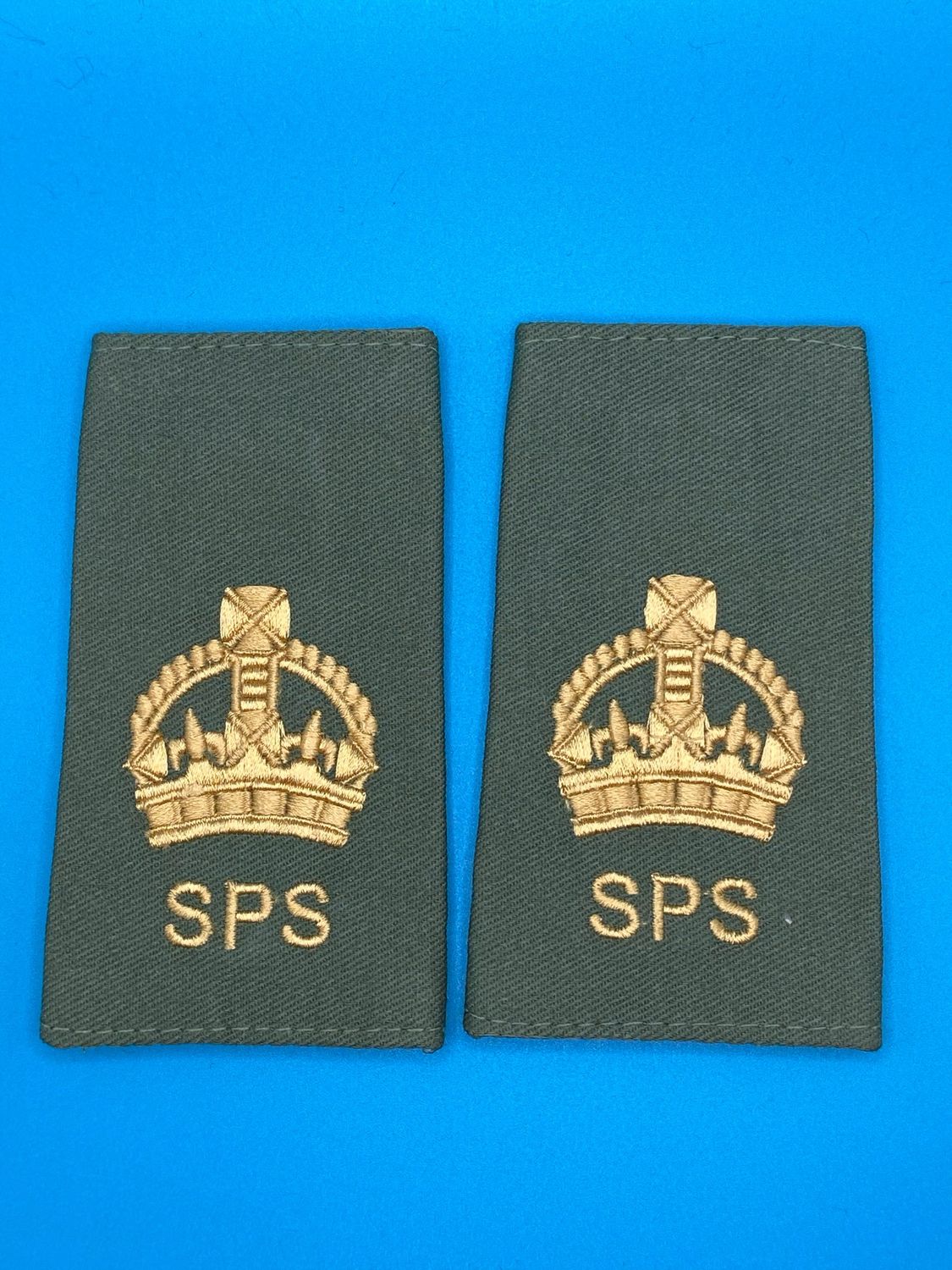 CIIIR Olive Green Rank Slides - AGC SPS - Staff Personnel Support WO2 CSM Warrant Officer Class Two