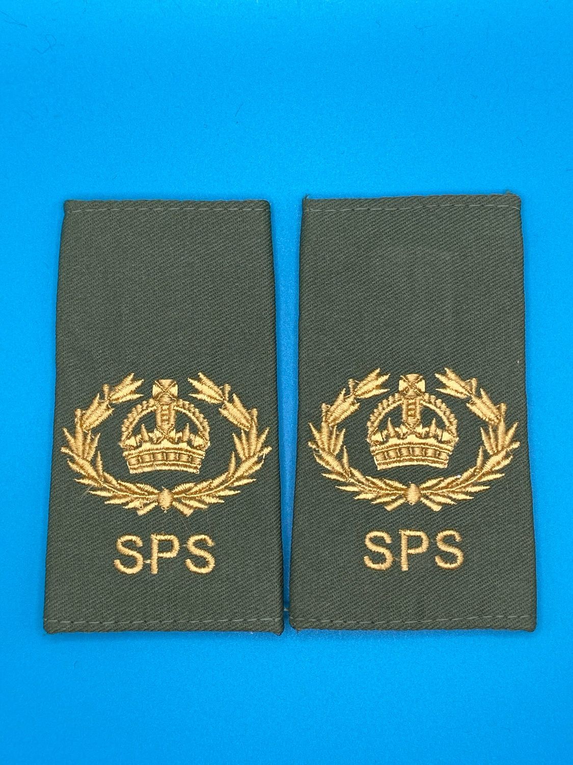 CIIIR Olive Green Rank Slides - AGC SPS - Staff Personnel Support WO2 QMSI SQMS Warrant Officer Class Two
