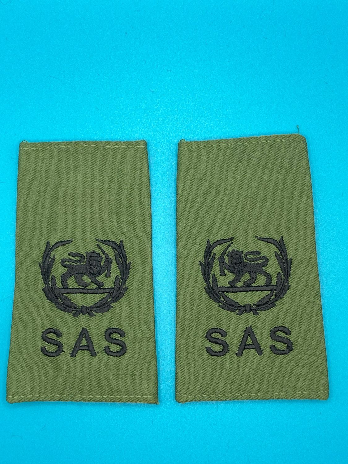 Rhodesian Special Air Service SAS Olive Green Rank Slides OG - Maj Major - Pair