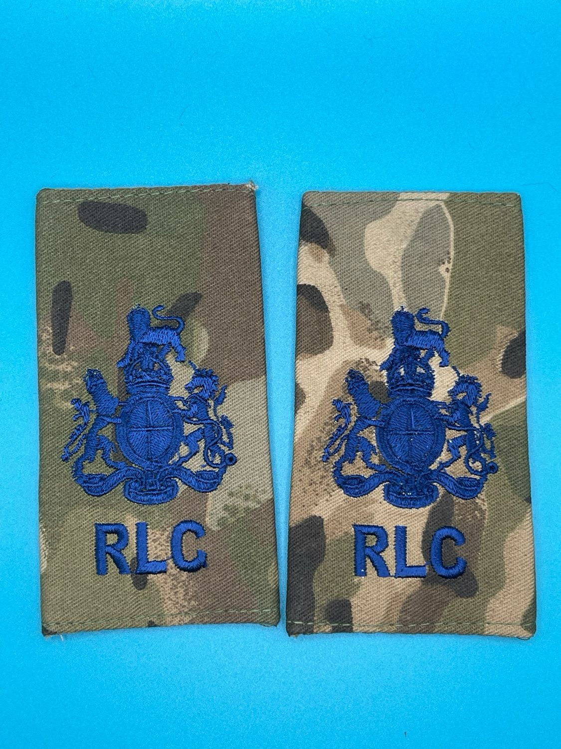 CIIIR MTP Rank Slides - Royal Logistic Corps RLC Warrant Officer Class One WO1 RSM SMI (Pair)