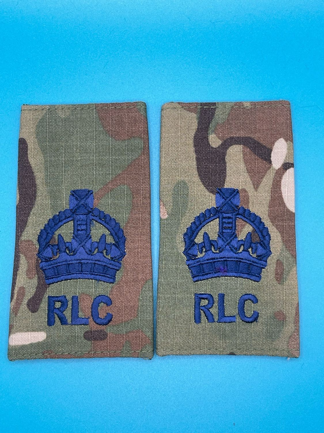 CIIIR MTP Rank Slides - Royal Logistic Corps RLC Warrant Officer Class Two WO2 SSM CSM (Pair)