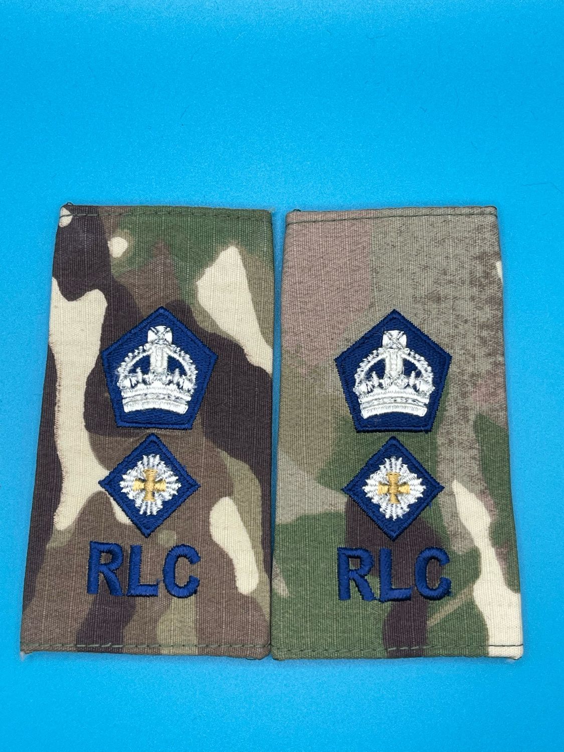 CIIIR MTP Rank Slides - Royal Logistic Corps RLC Lieutenant Colonel Lt Col (Pair)
