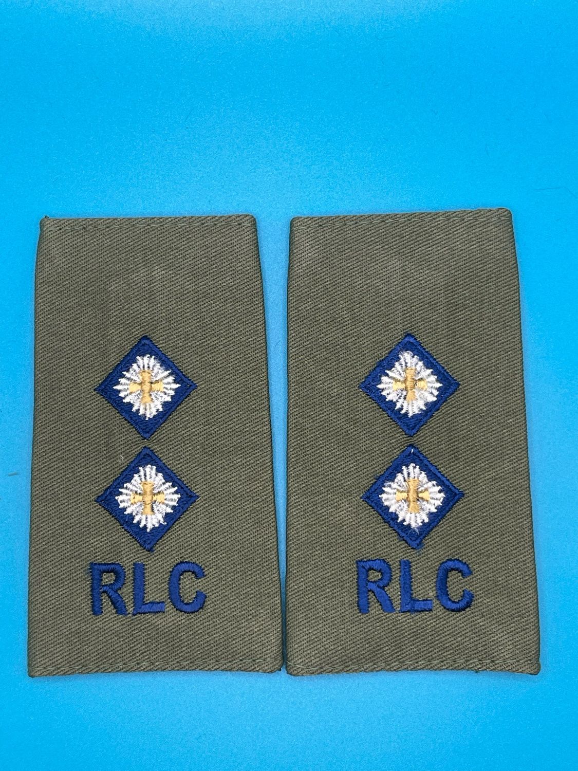CIIIR OG Rank Slides - Royal Logistic Corps RLC Lieutenant Lt (Pair)